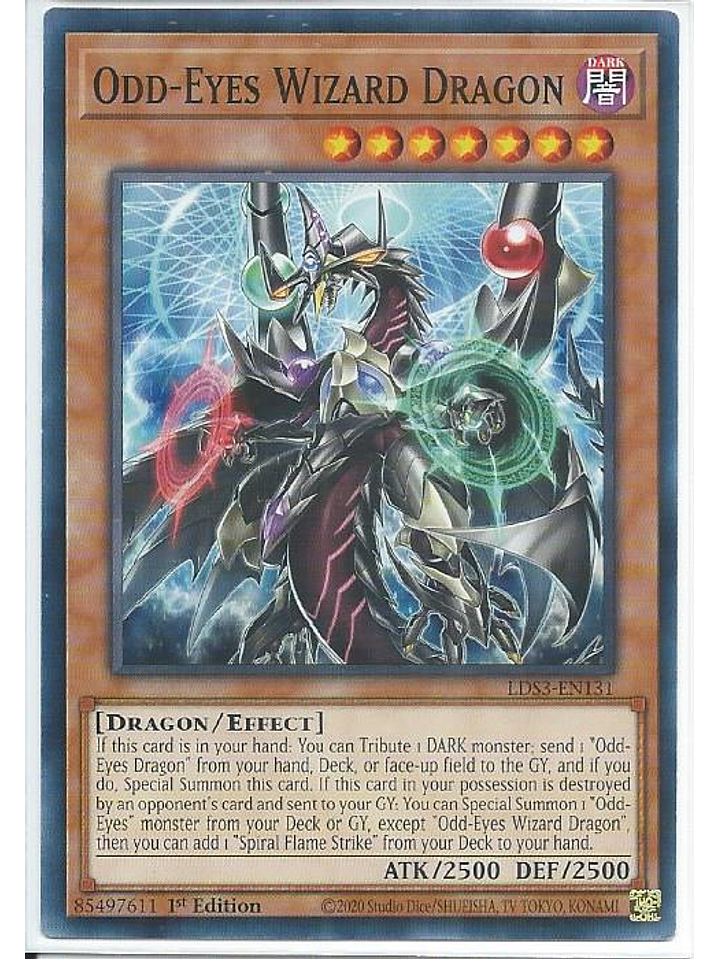 Odd-Eyes Wizard Dragon - LDS3-EN131 - Common 1st Edition 1