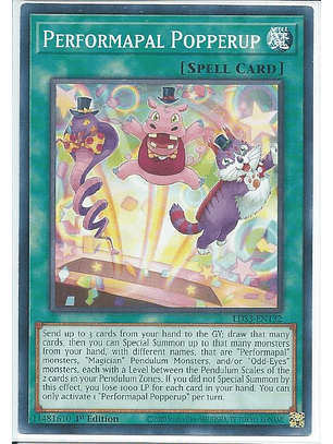 Performapal Popperup - LDS3-EN132 - Common 1st Edition