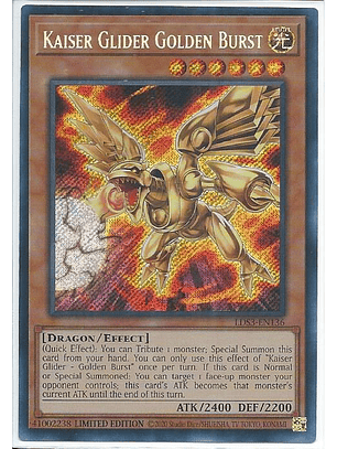 Kaiser Glider - Golden Burst - LDS3-EN136 - Secret Rare 1st Edition