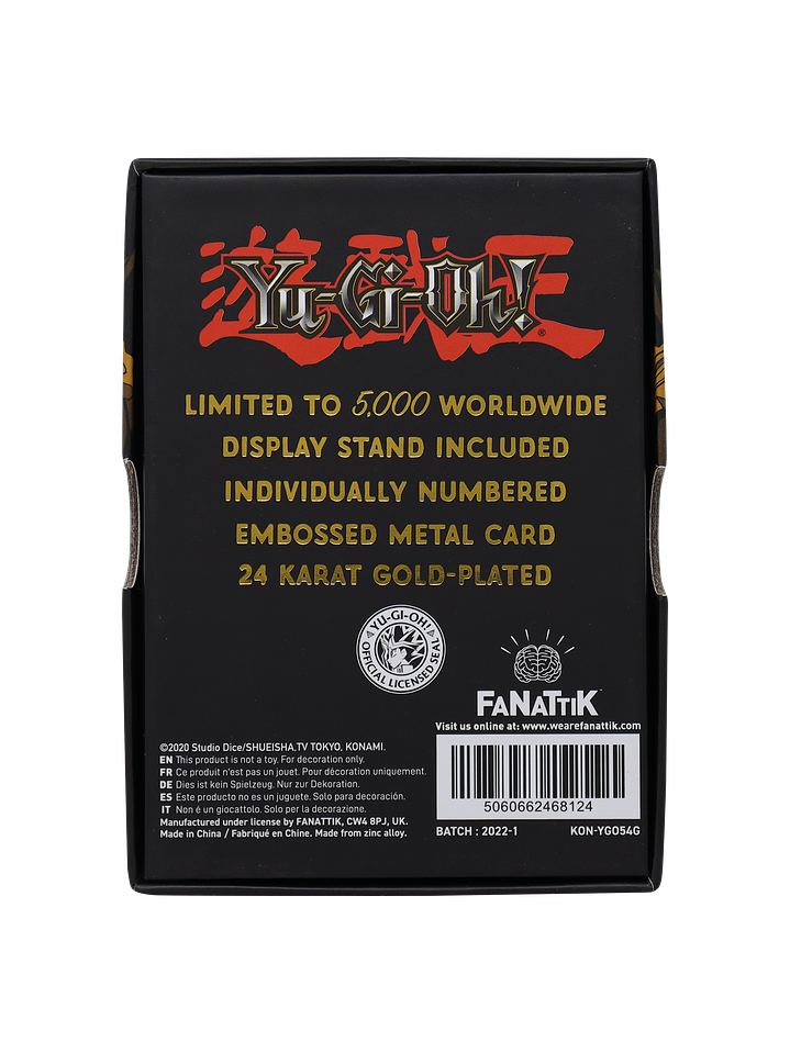 Limited Edition 24K Gold Plated Card Time Wizard 3