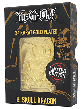 Limited Edition 24K Gold Plated Card B. Skull Dragon