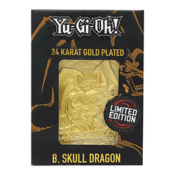 Limited Edition 24K Gold Plated Card B. Skull Dragon
