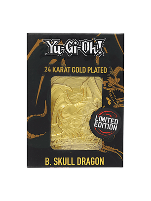 Limited Edition 24K Gold Plated Card B. Skull Dragon