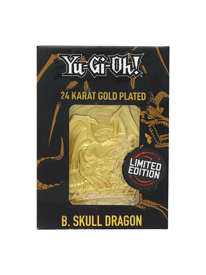 Limited Edition 24K Gold Plated Card B. Skull Dragon 1