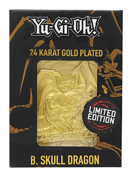 Limited Edition 24K Gold Plated Card B. Skull Dragon