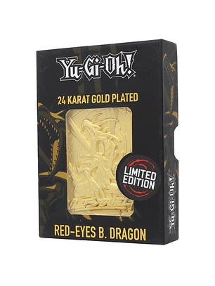 Limited Edition 24K Gold Plated Card Red Eyes B. Dragon