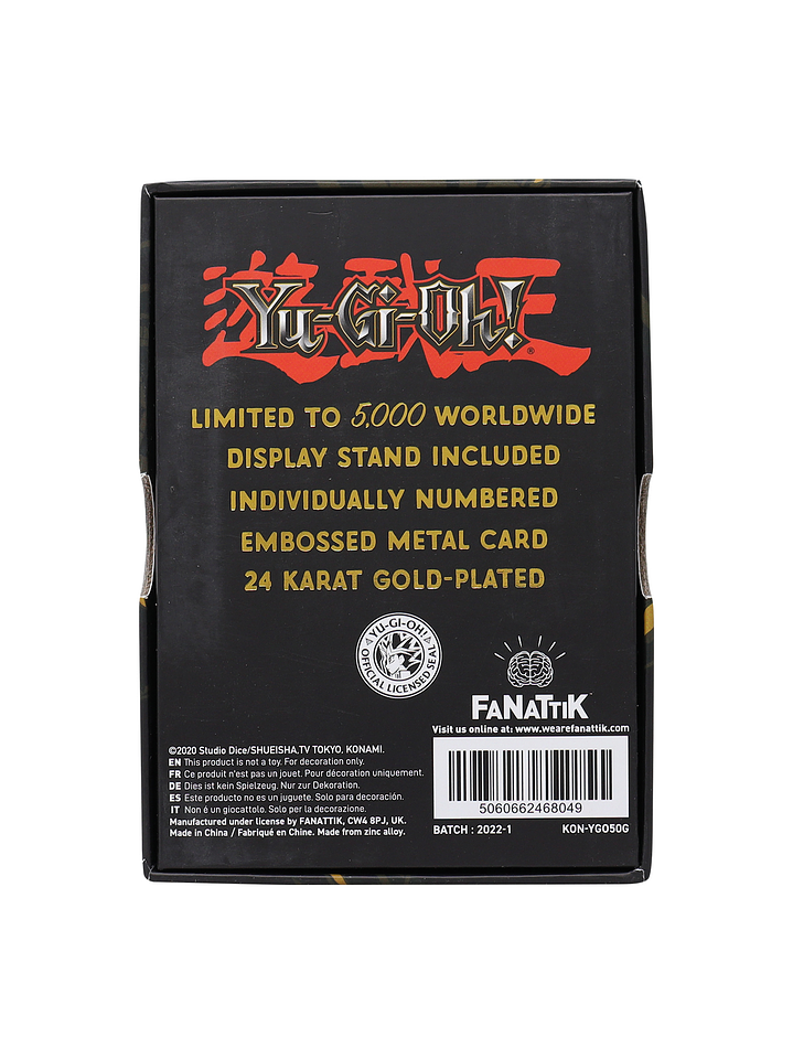 Limited Edition 24K Gold Plated Card Red Eyes B. Dragon 3