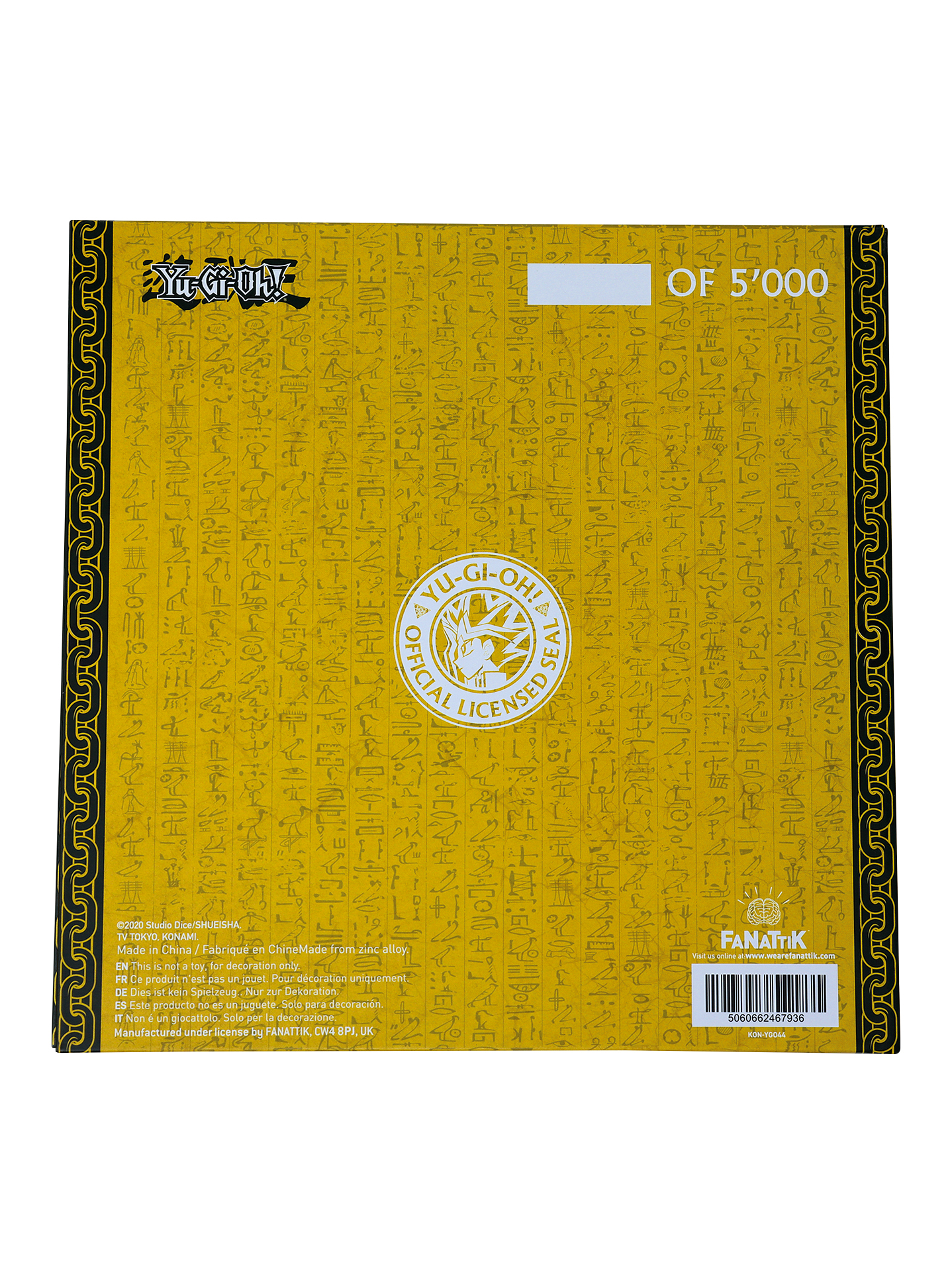 Exodia the Forbidden One 24k Gold Plated Ingot Set 2