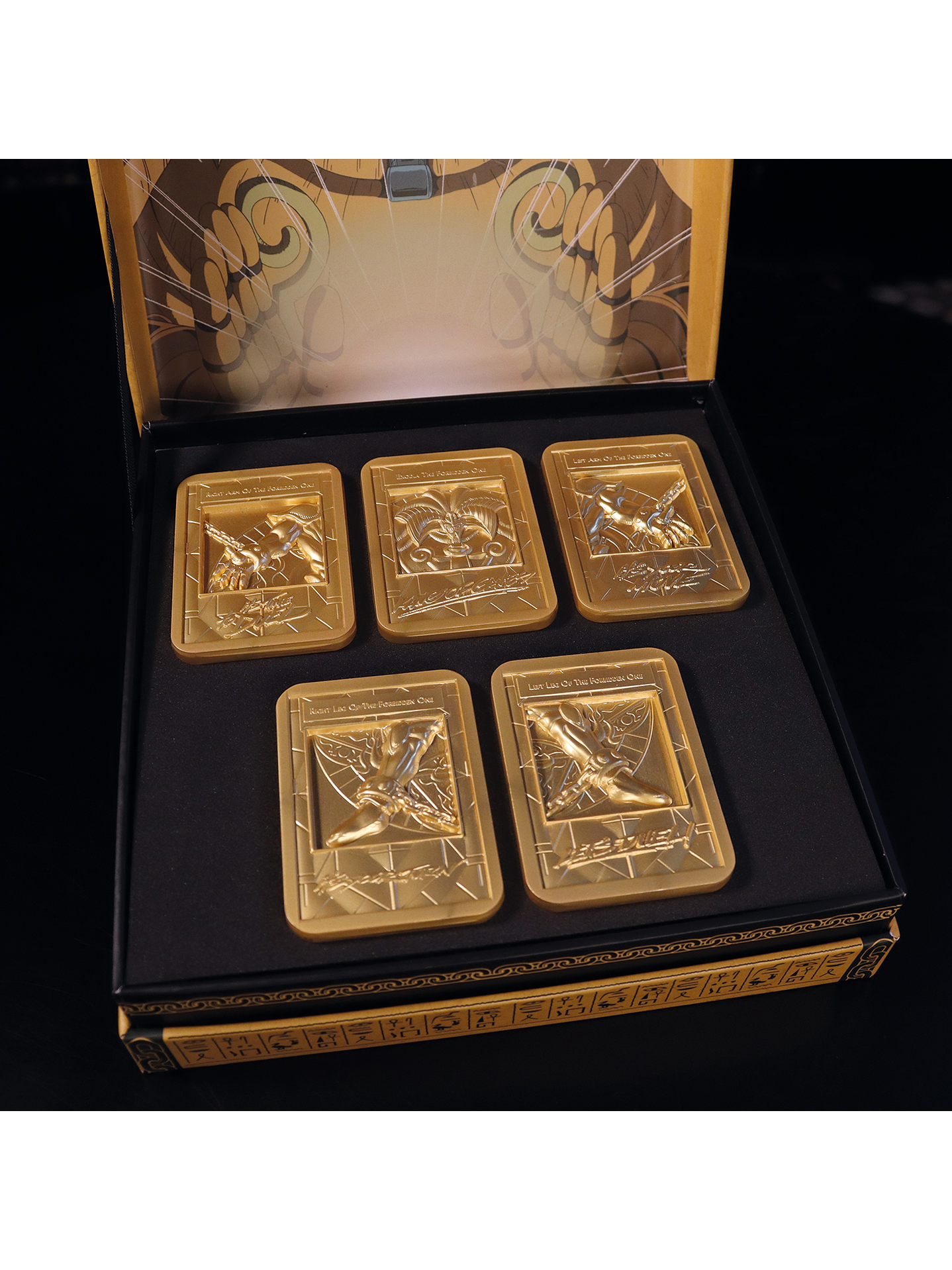 Exodia the Forbidden One 24k Gold Plated Ingot Set 12