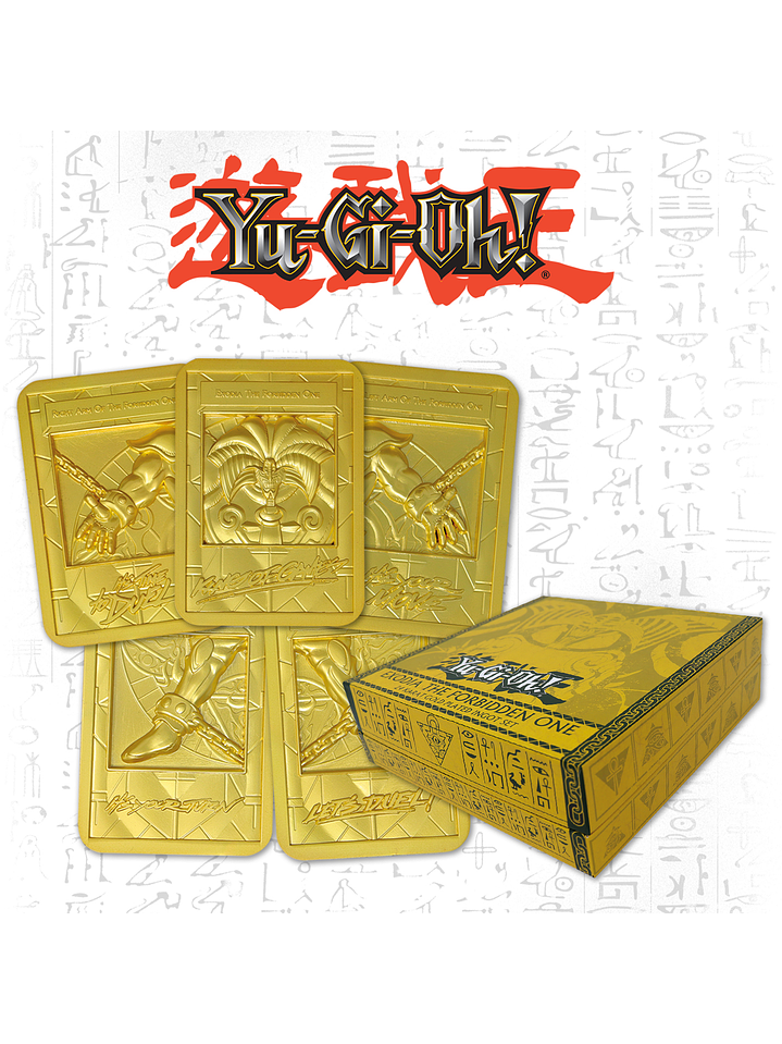 Exodia the Forbidden One 24k Gold Plated Ingot Set 19