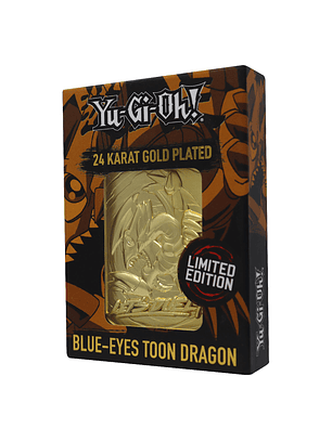 Limited Edition 24K Gold Plated Card Blue Eyes Toon Dragon