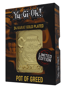Limited Edition 24K Gold Plated Card Pot of Greed