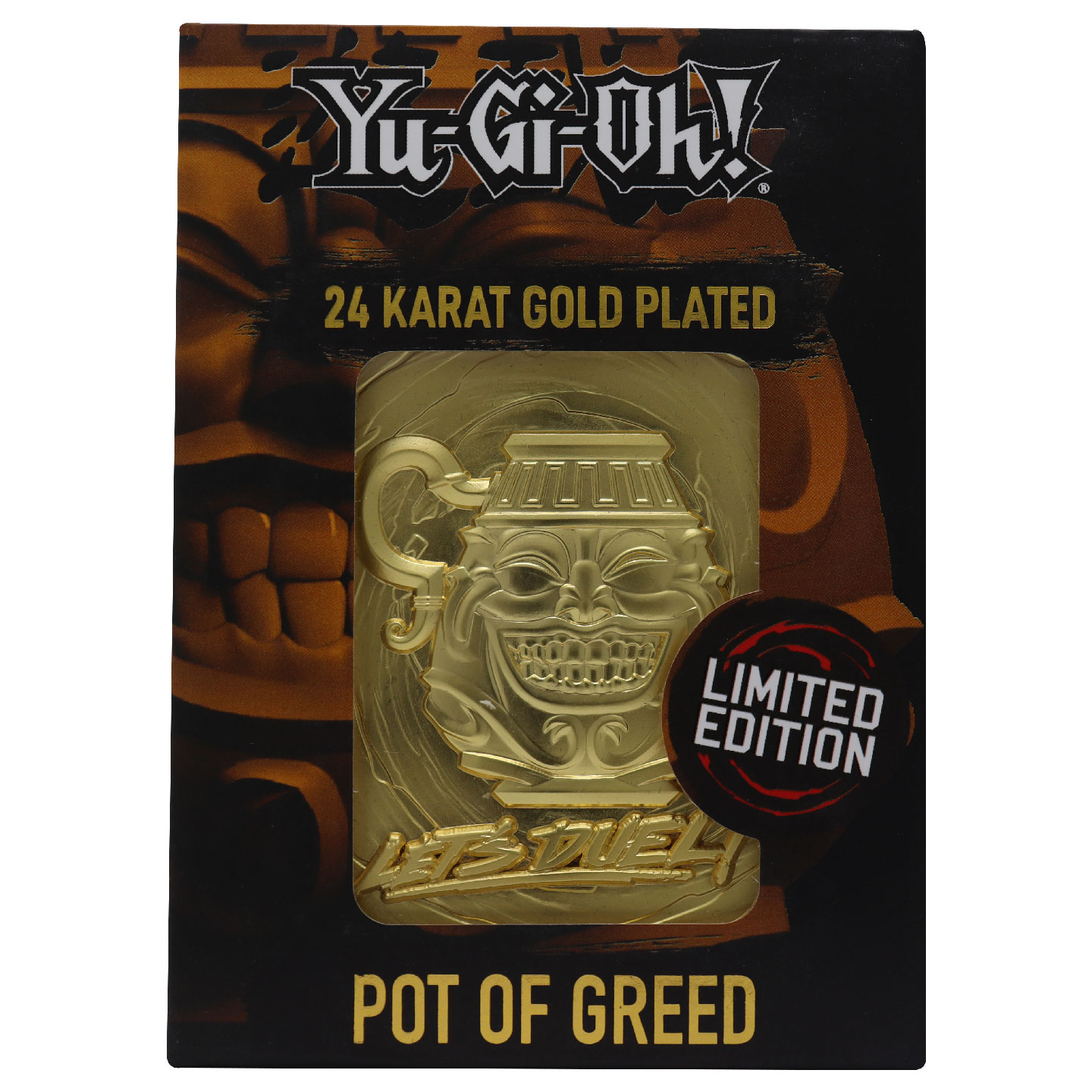 Limited Edition 24K Gold Plated Card Pot of Greed