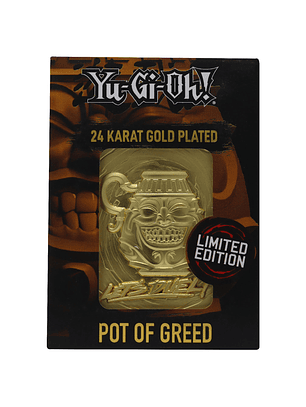 Limited Edition 24K Gold Plated Card Pot of Greed