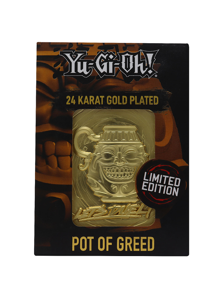 Limited Edition 24K Gold Plated Card Pot of Greed 1