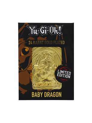 Limited Edition 24K Gold Plated Card Baby Dragon
