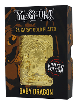 Limited Edition 24K Gold Plated Card Baby Dragon