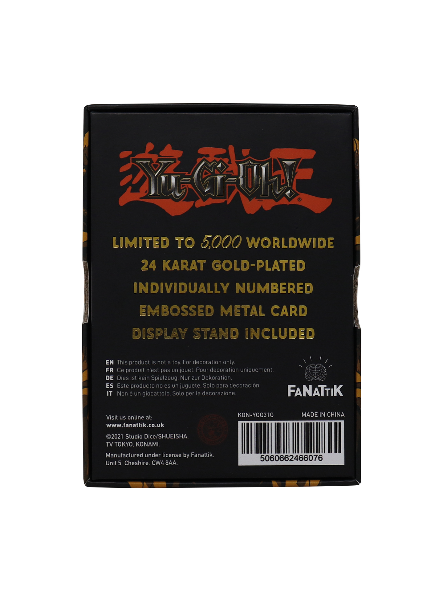 Limited Edition 24K Gold Plated Card Summoned Skull 3