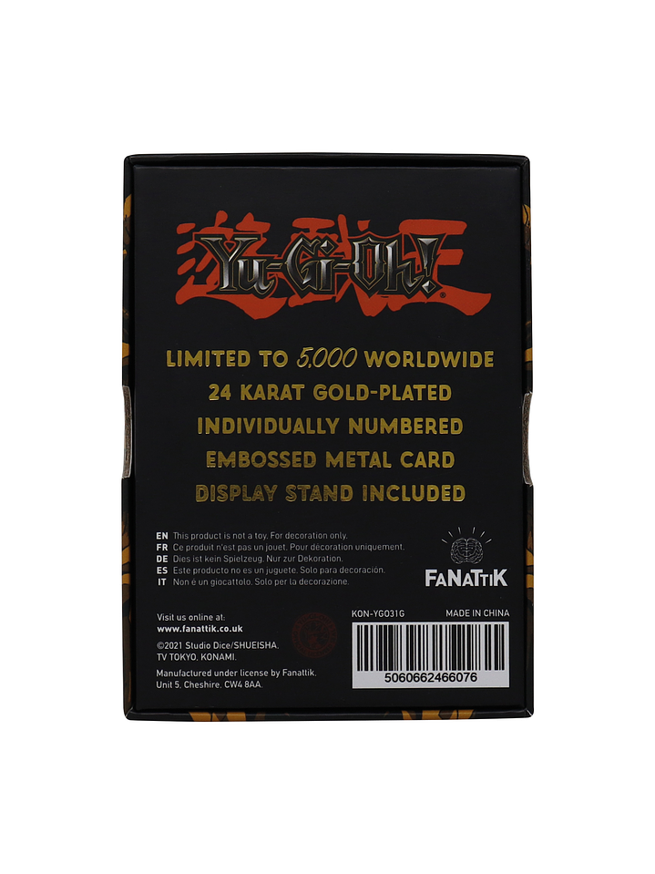 Limited Edition 24K Gold Plated Card Summoned Skull 3