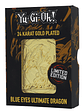 Limited Edition 24K Gold Plated Card Blue Eyes Ultimate Dragon - Miniatura 1