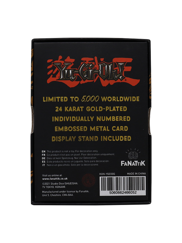 Limited Edition 24K Gold Plated Card Blue Eyes Ultimate Dragon 2