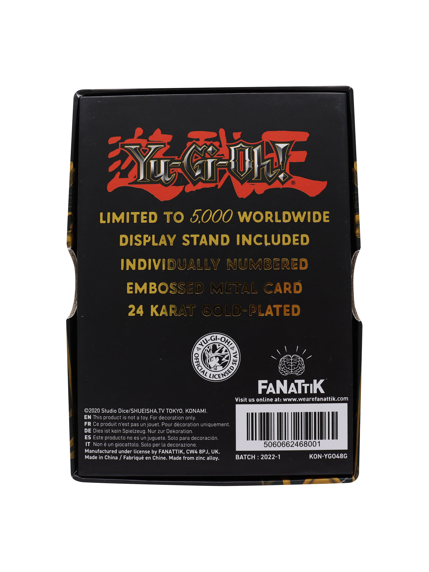 Limited Edition 24K Gold Plated Card Jinzo 3