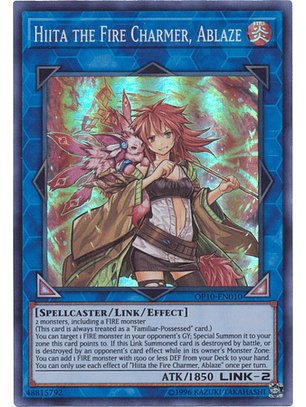 Hiita the Fire Charmer, Ablaze - OP10-EN010