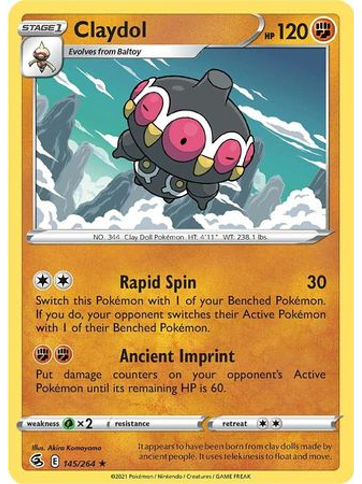 Claydol - 145/264 - Rare 1