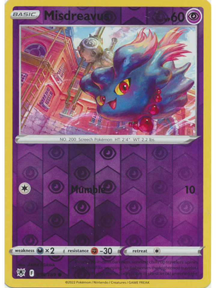 Misdreavus - 058/189 - Common Reverse Holo 1