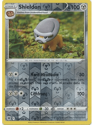 Shieldon - 109/189 - Uncommon Reverse Holo