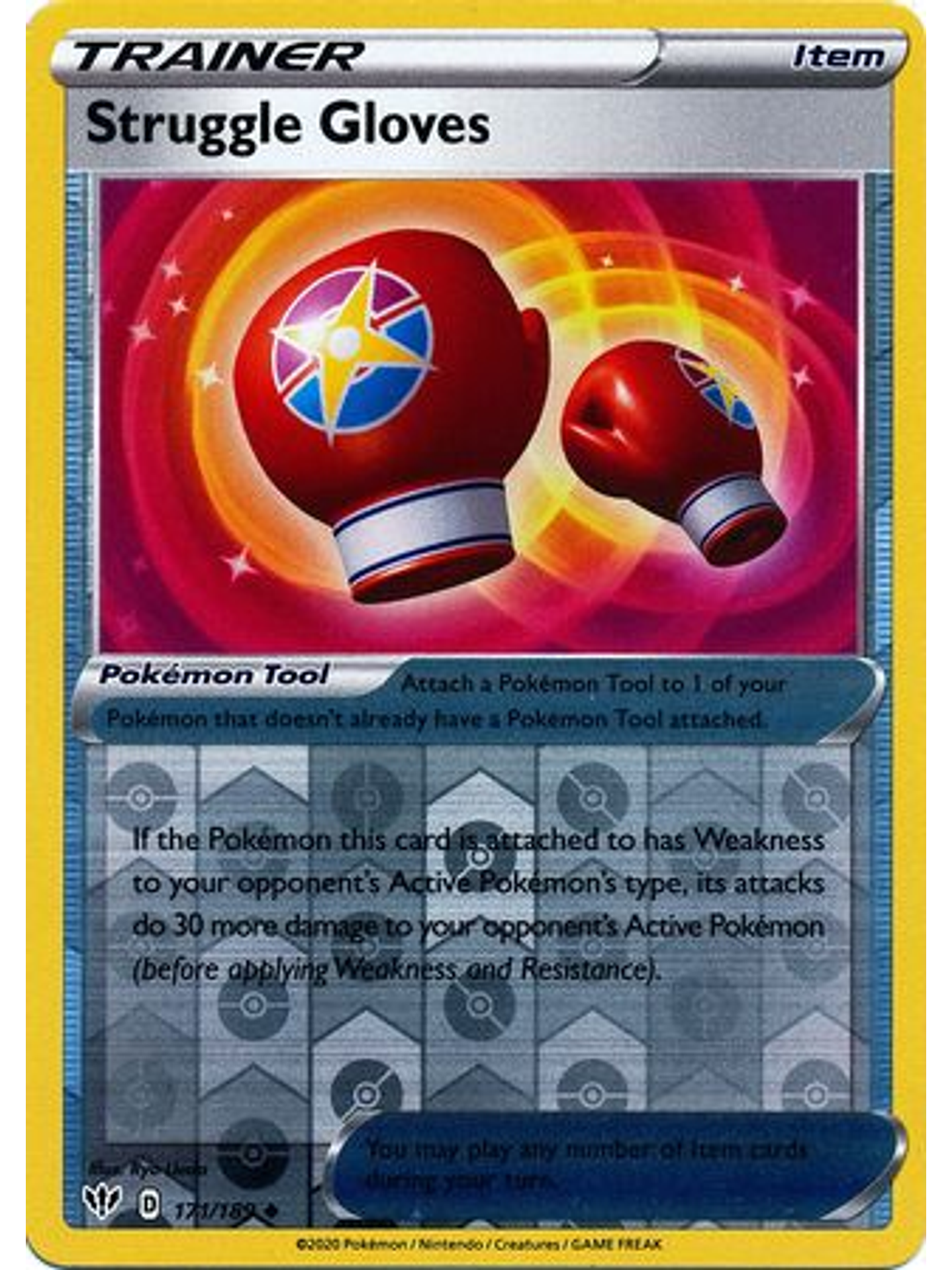 Struggle Gloves - 171/189 - Uncommon Reverse Holo 1