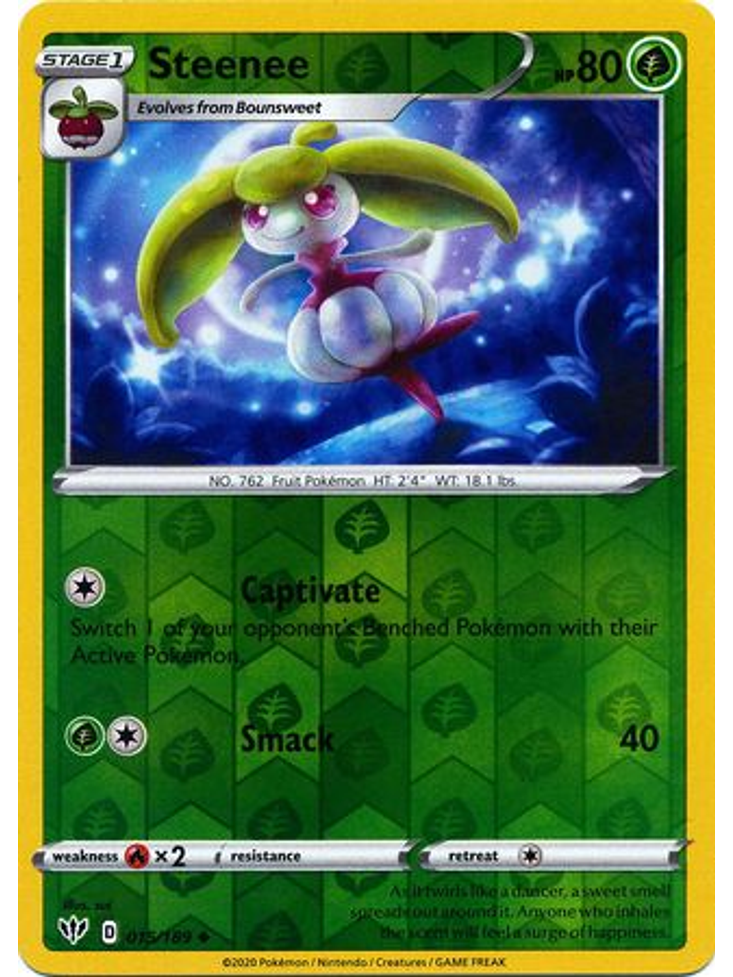 Steenee - 015/189 - Uncommon Reverse Holo 1