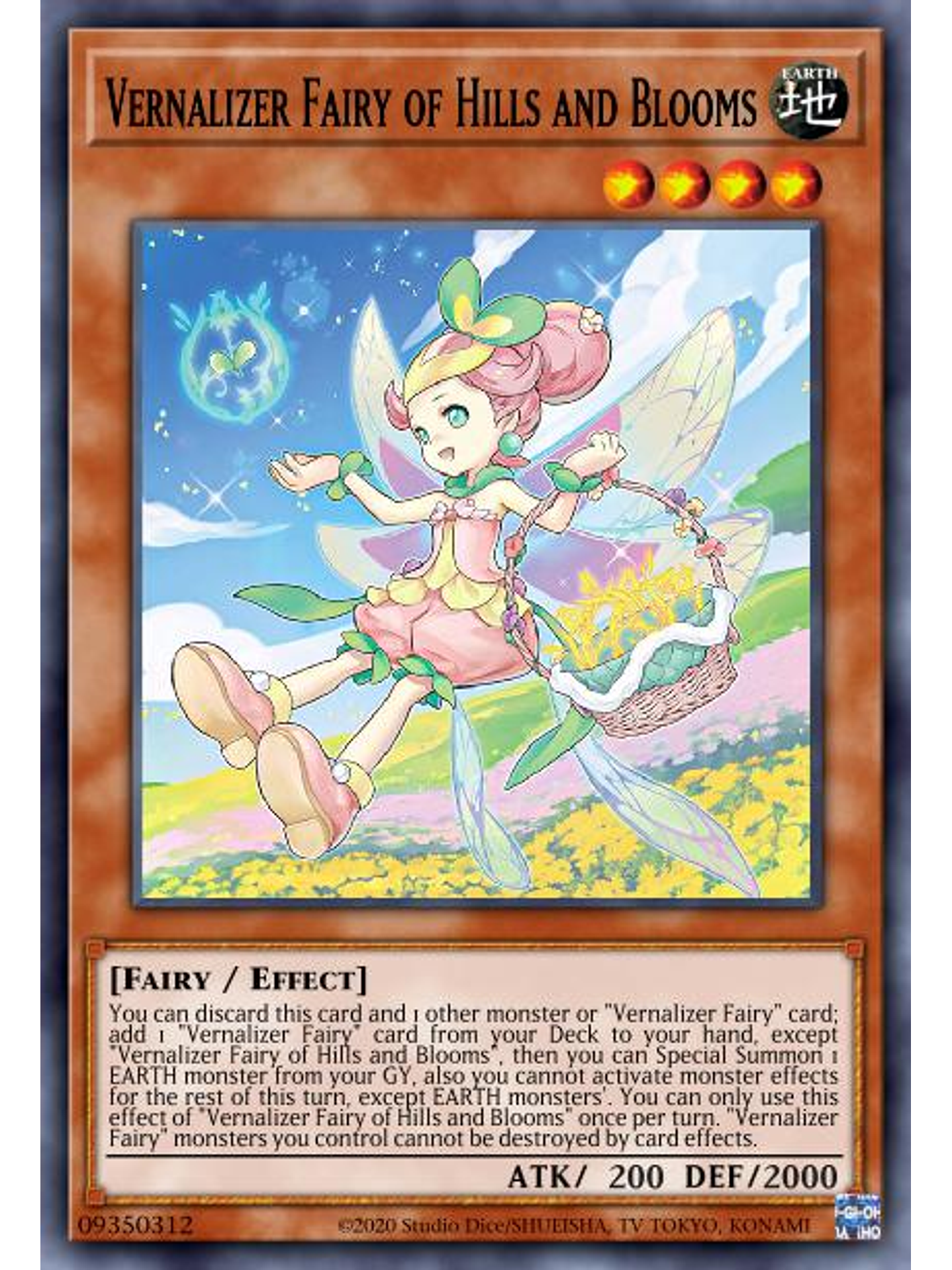 Vernusylph of the Flourishing Hills - POTE-EN016 - Ultra Rare 1st Edition 1