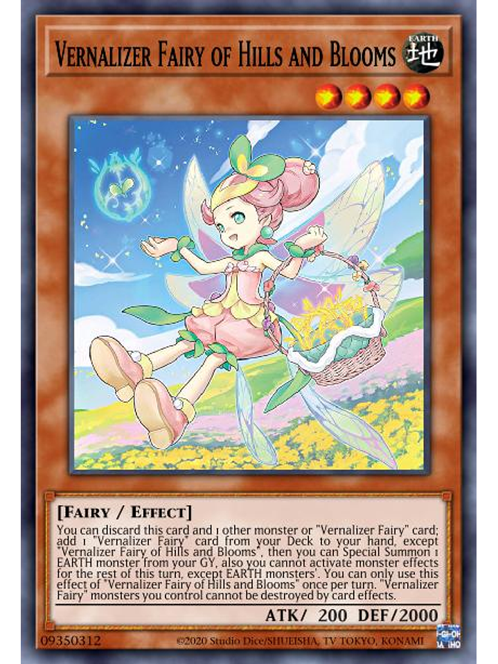 Vernusylph of the Flourishing Hills - POTE-EN016 - Ultra Rare 1st Edition 1