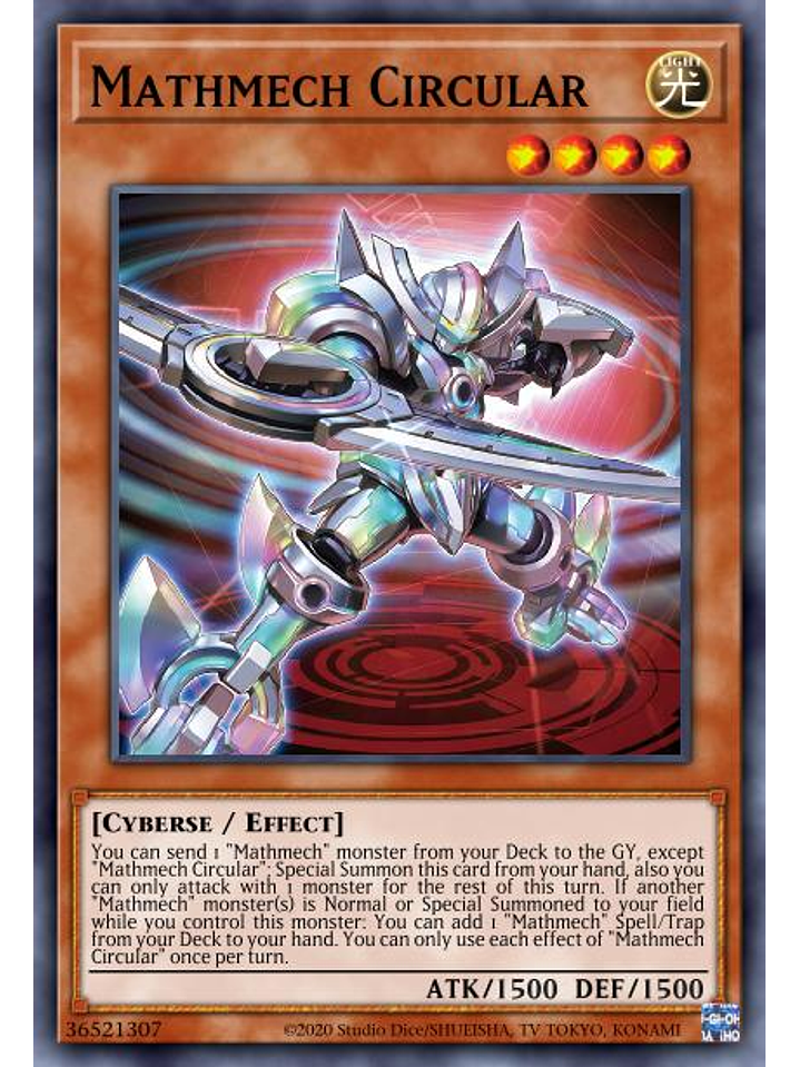 Mathmech Circular - POTE-EN028 - Super Rare 1st Edition 1