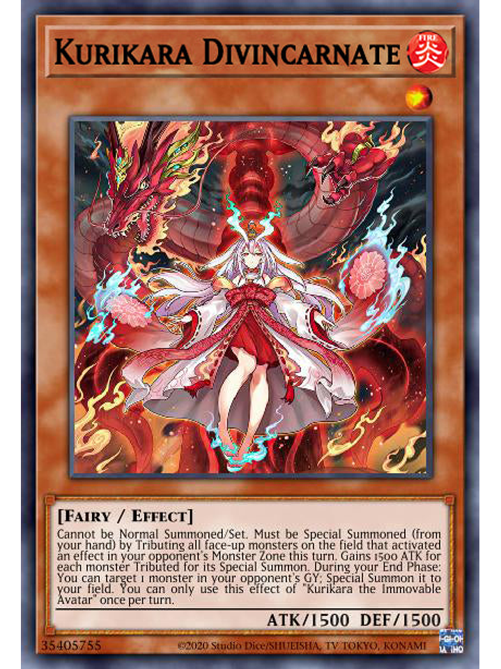 Kurikara Divincarnate - POTE-EN031 - Secret Rare 1st Edition 1