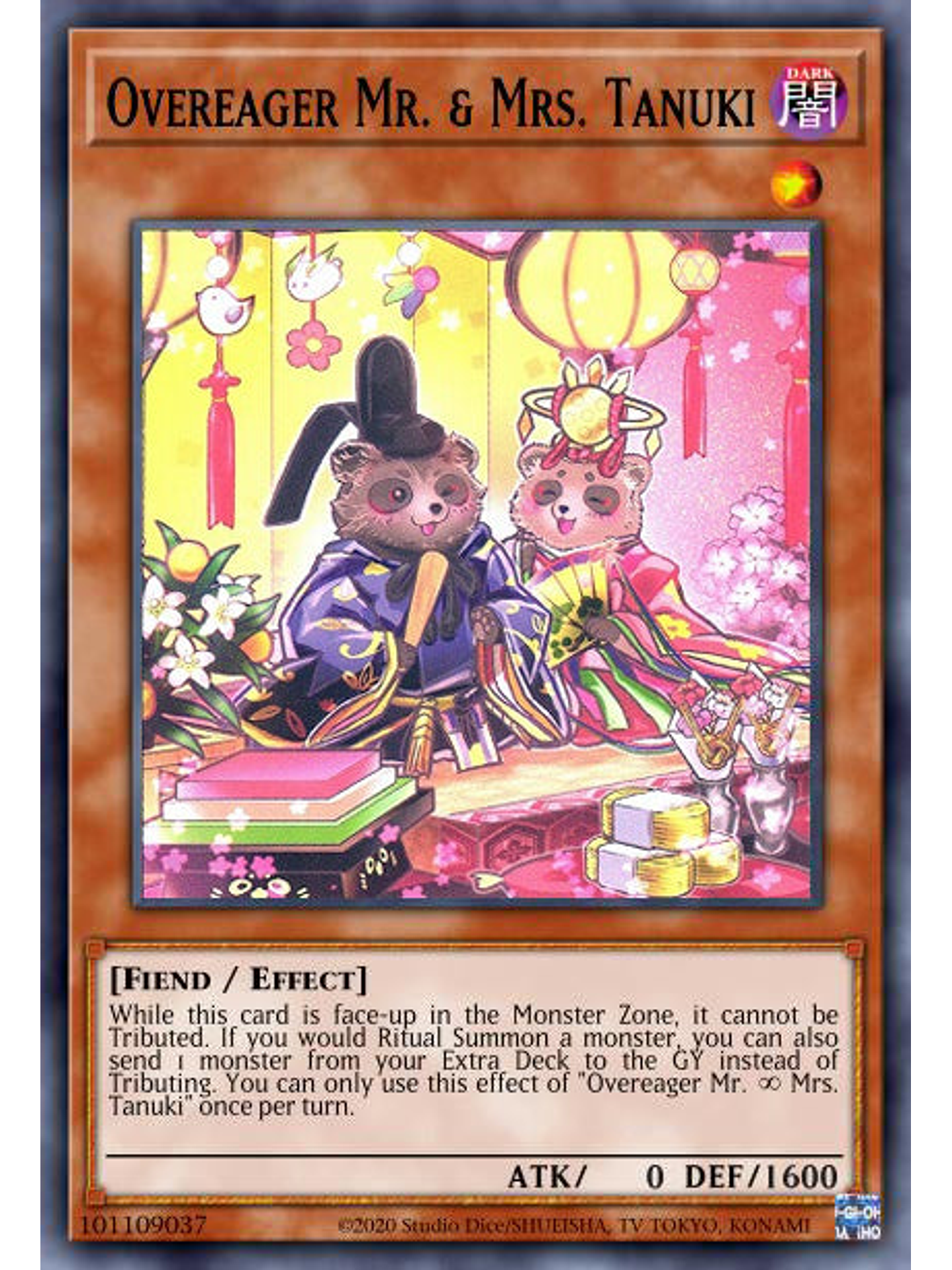 Emperor Tanuki's Critter Count - POTE-EN037 - Super Rare 1st Edition 1