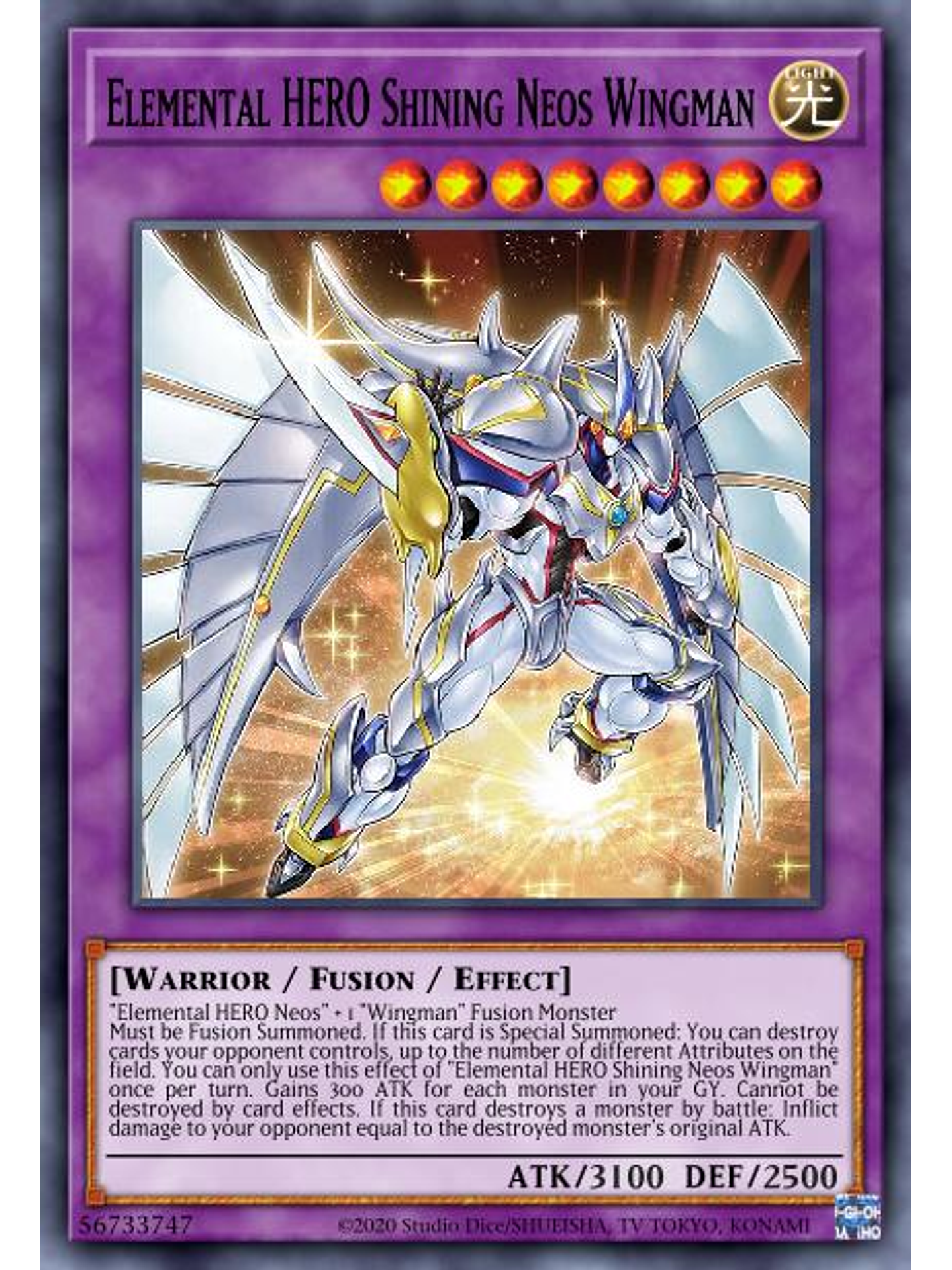 Elemental HERO Shining Neos Wingman - POTE-EN041 - Ultra Rare 1st Edition 1