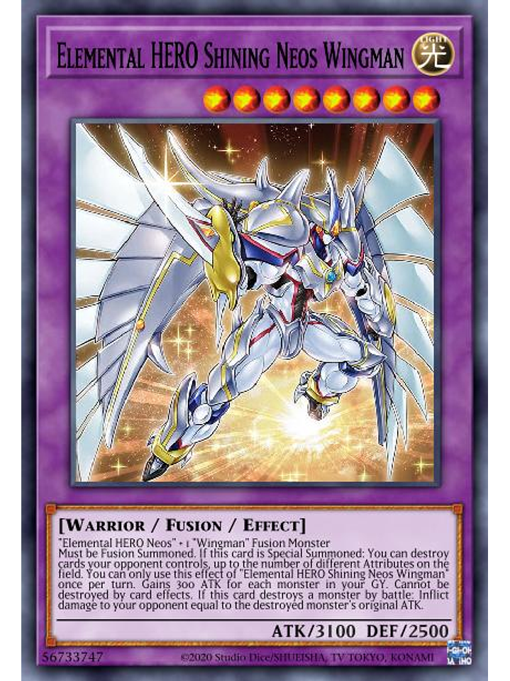 Elemental HERO Shining Neos Wingman - POTE-EN041 - Ultra Rare 1st Edition 1