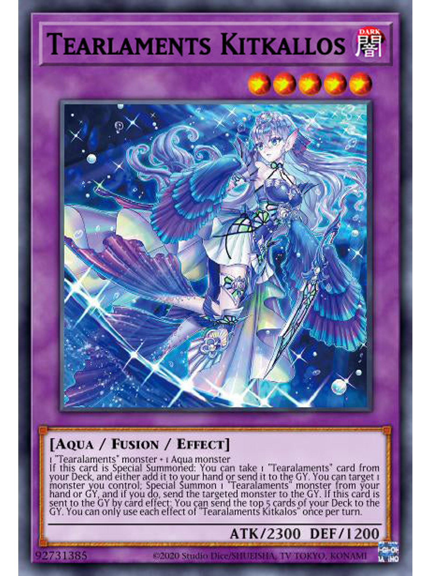 Tearlaments Kitkallos - POTE-EN042 - Ultra Rare 1st Edition 1