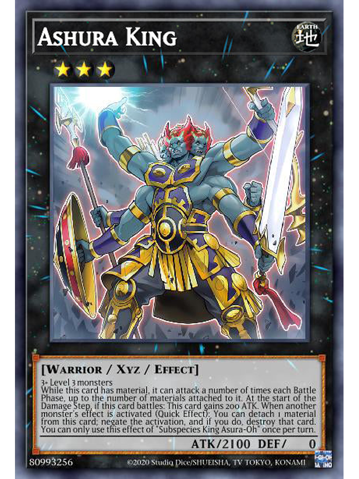 Ashura King - POTE-EN048 - Secret Rare 1st Edition 1