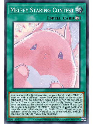 Melffy Staring Contest - POTE-EN063 - Super Rare 1st Edition
