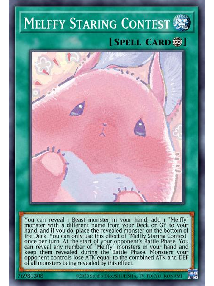 Melffy Staring Contest - POTE-EN063 - Super Rare 1st Edition 1