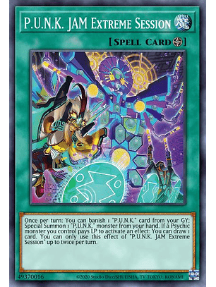 P.U.N.K. JAM Extreme Session - POTE-EN065 - Super Rare 1st Edition