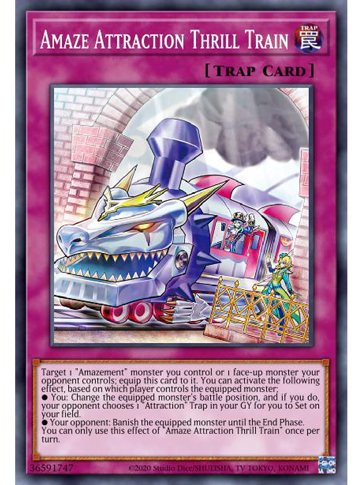 Amaze Attraction Thrill Train - POTE-EN077 - Common 1st Edition 1