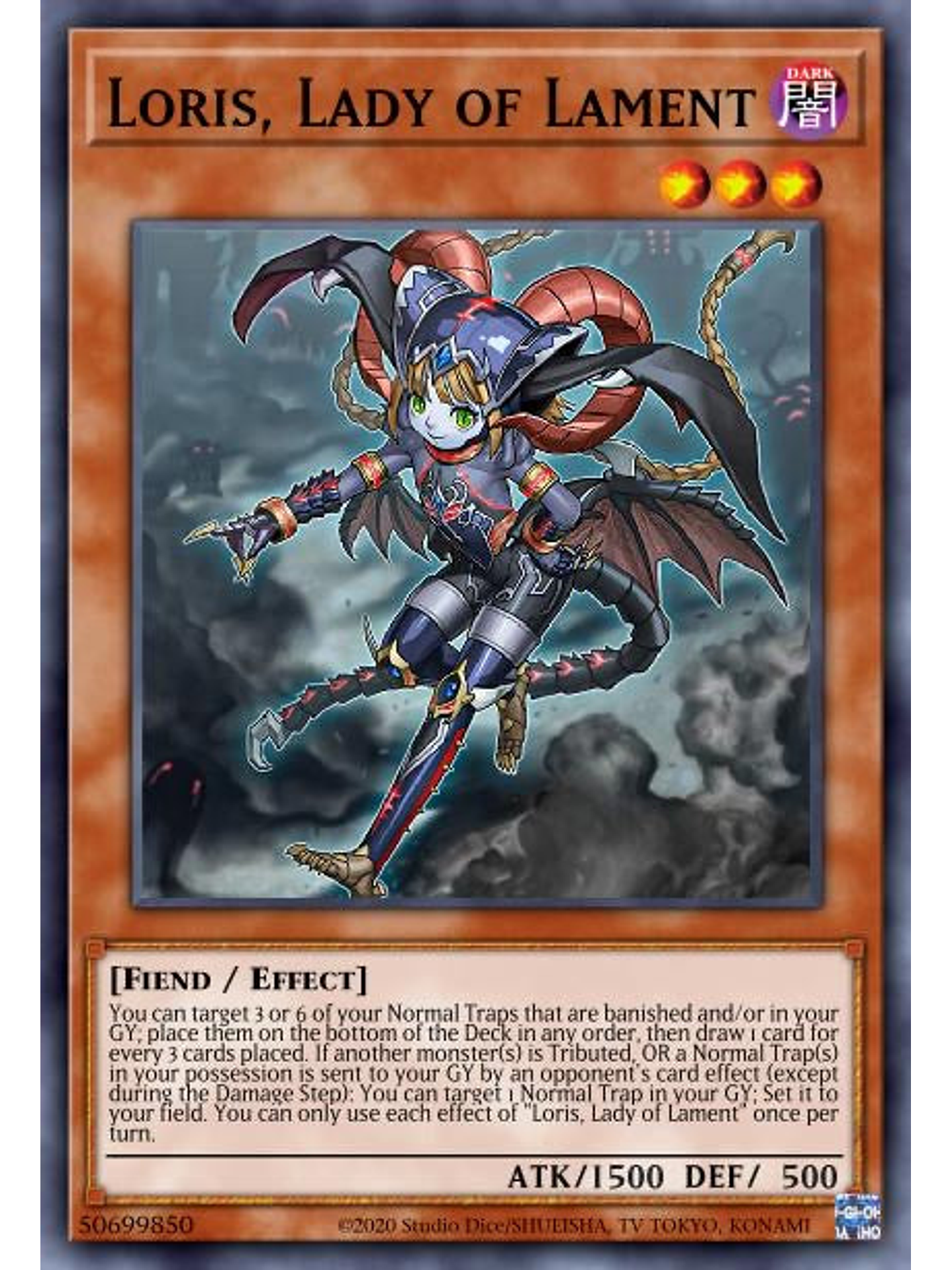 Loris, Lady of Lament - POTE-EN092 - Super Rare 1st Edition 1