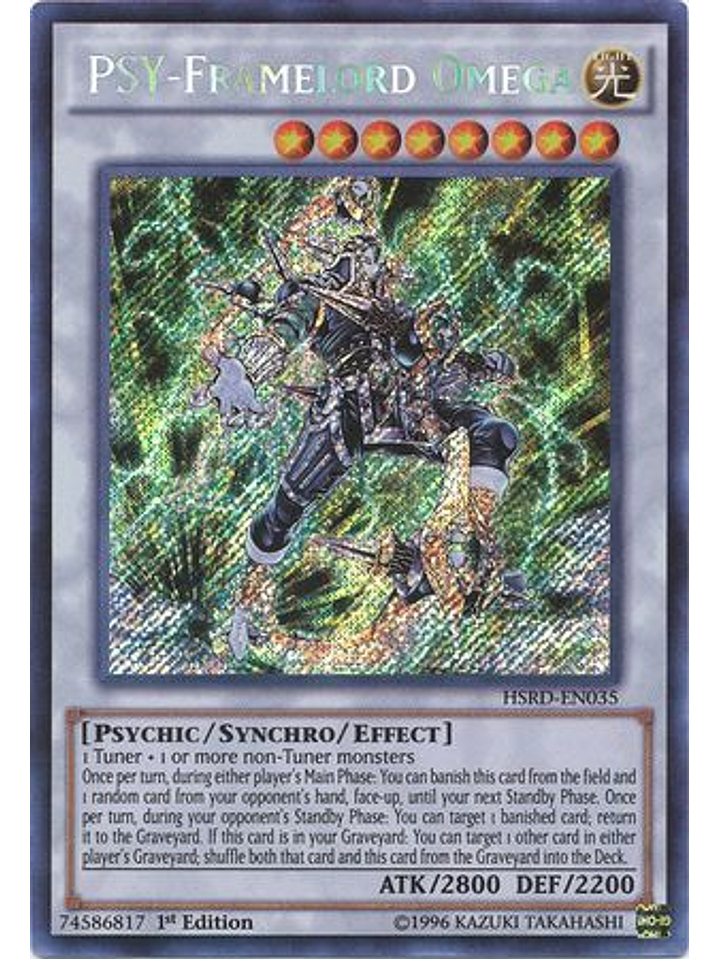 PSY-Framelord Omega - HSRD-EN035 - Secret Rare 1st Edition 1