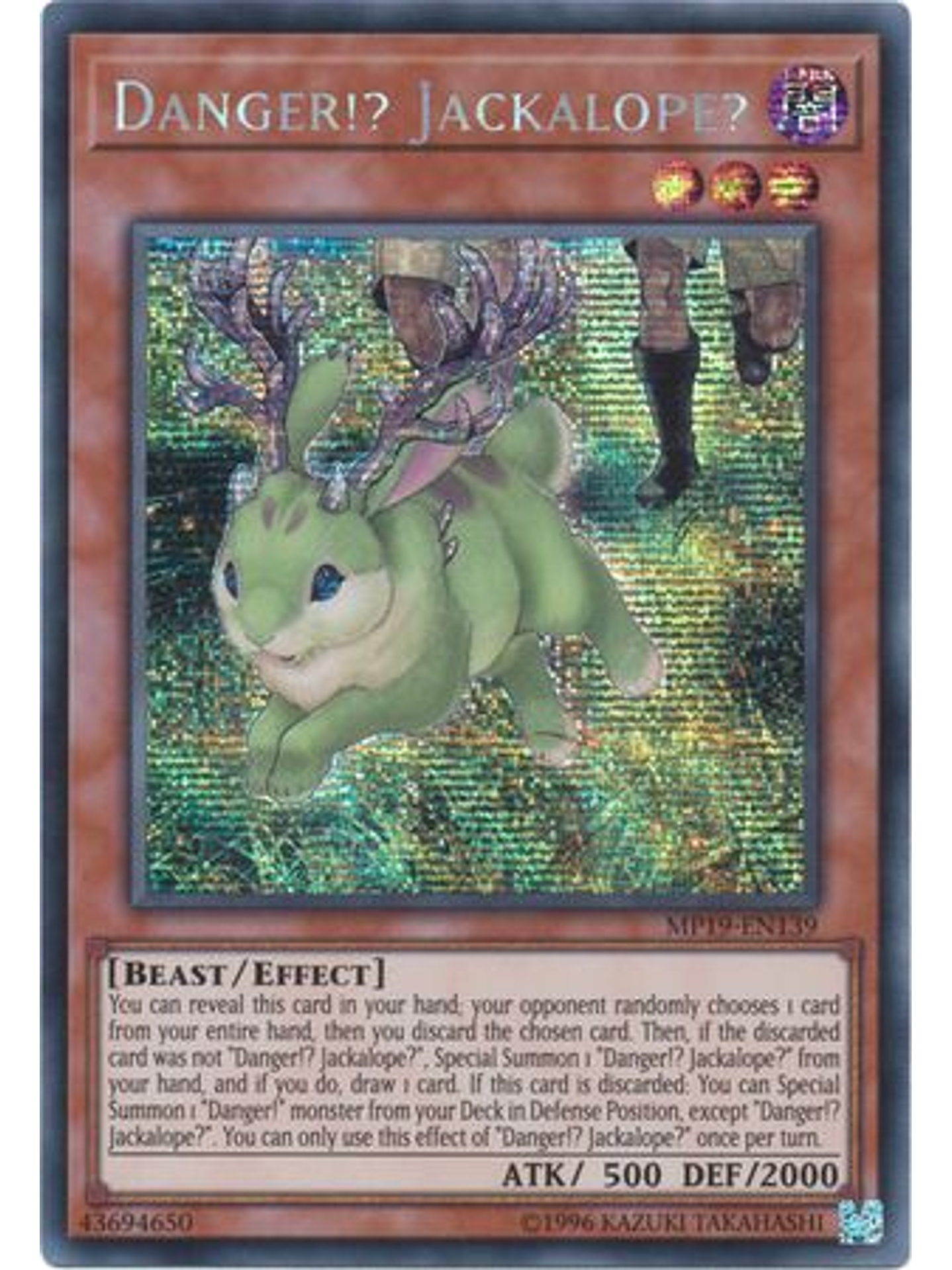 Danger!? Jackalope? - MP19-EN139 - Prismatic Secret Rare Unlimited 1