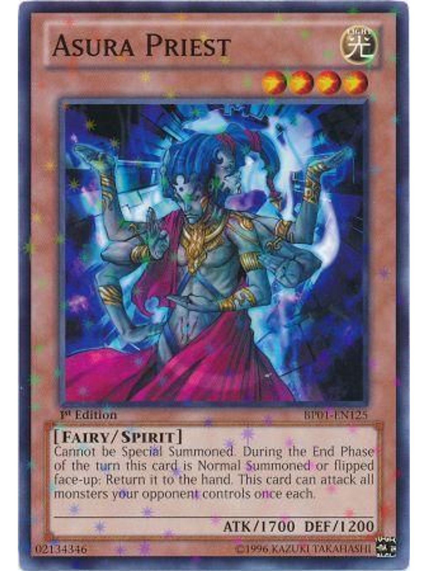 Asura Priest - BP01-EN125 - Starfoil Rare 1st Edition 1