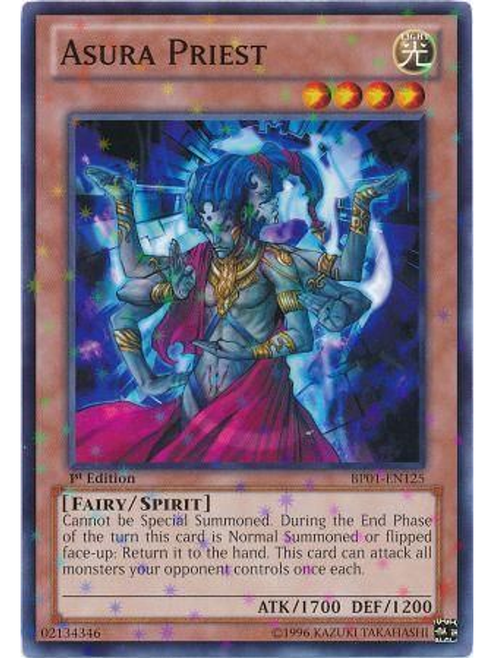 Asura Priest - BP01-EN125 - Starfoil Rare 1st Edition 1
